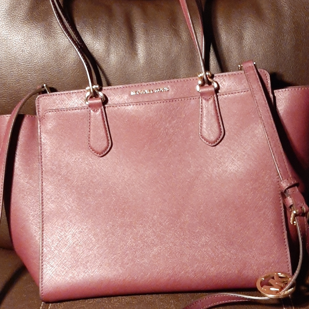 Red/Plum Michael Kors handbag